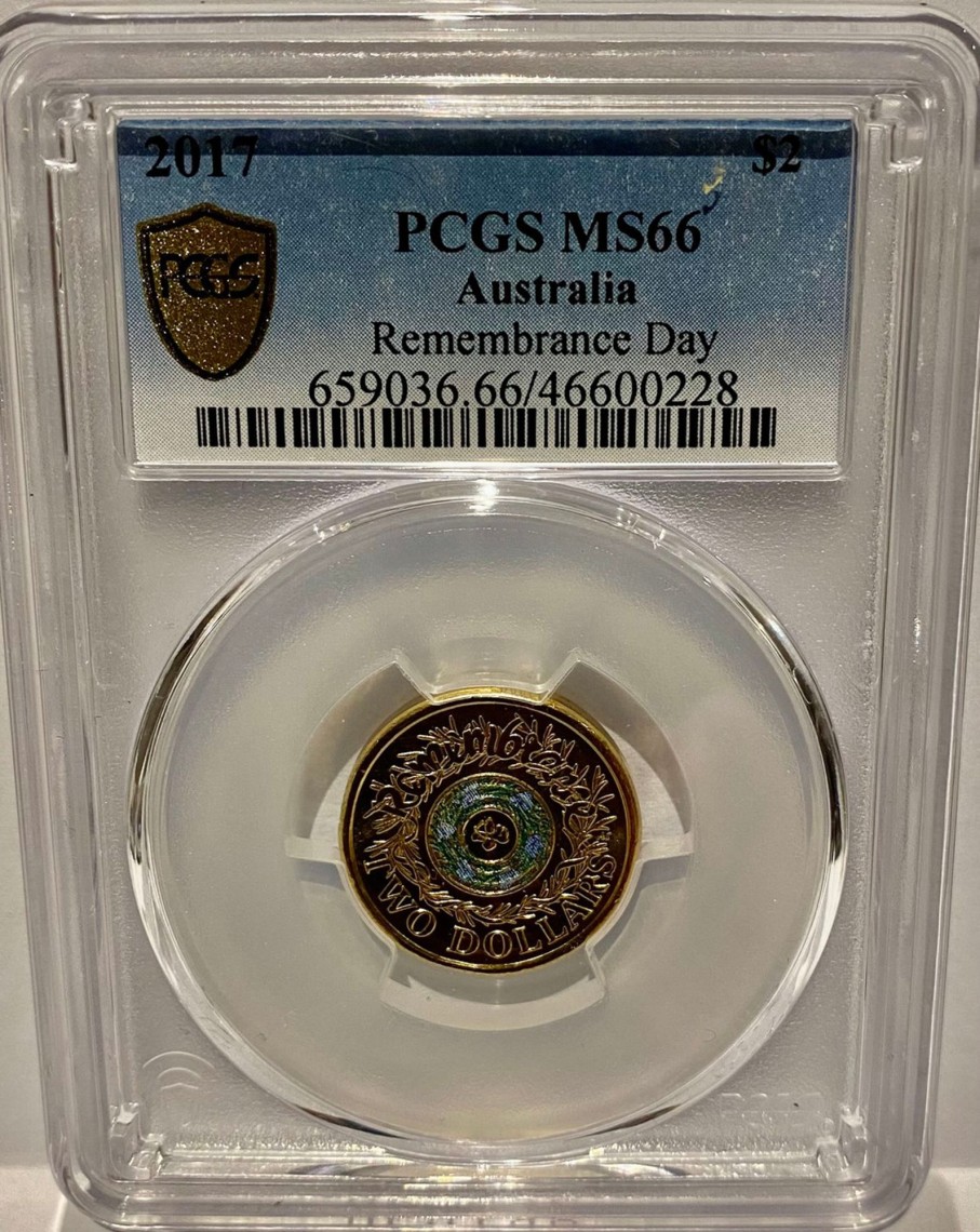 Pcgs Royal Australian Mint | Royal Australian Mint 2017 $2 Pcgs Ms66 - Remembrance Day