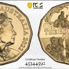 Pcgs Royal Australian Mint | 2022 Henry Lawson 50C On The Edge Of A Plain Pcgs Ms67