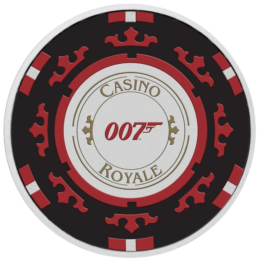 1 Oz Silver Coins Perth Mint | Perth Mint Australian Casino Royale Poker Chip 2023 1 Oz Silver Coloured Coin In Card