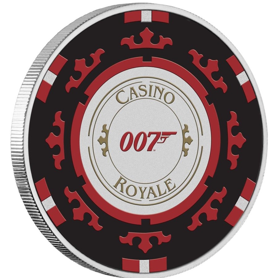 1 Oz Silver Coins Perth Mint | Perth Mint Australian Casino Royale Poker Chip 2023 1 Oz Silver Coloured Coin In Card