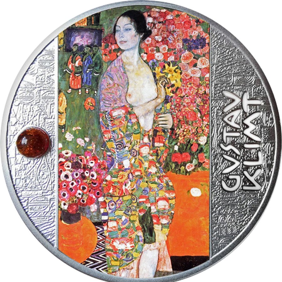 World Coins Mint of Poland | 2021 Cameroon 500 Francs Silver Proof Coin - Gustav Klimt "The Dancer"